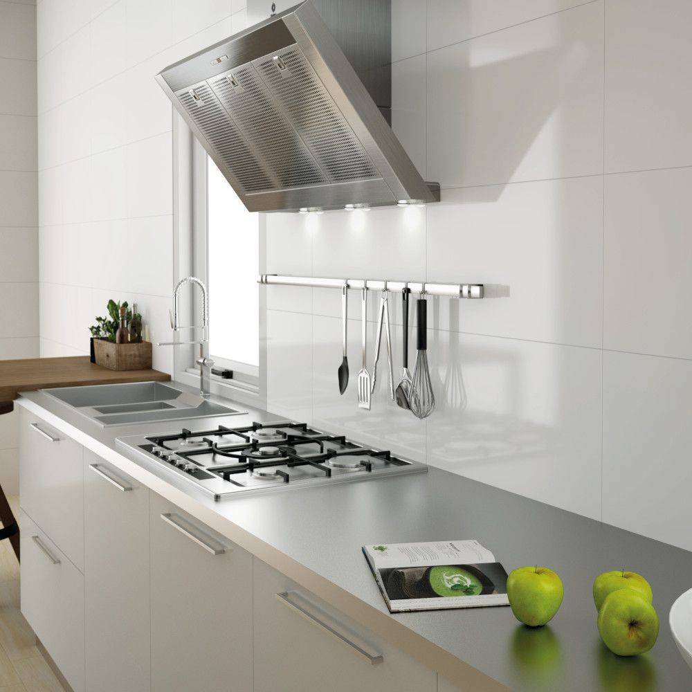 Porcelanato Brillante 30x60 Blanco Brillo