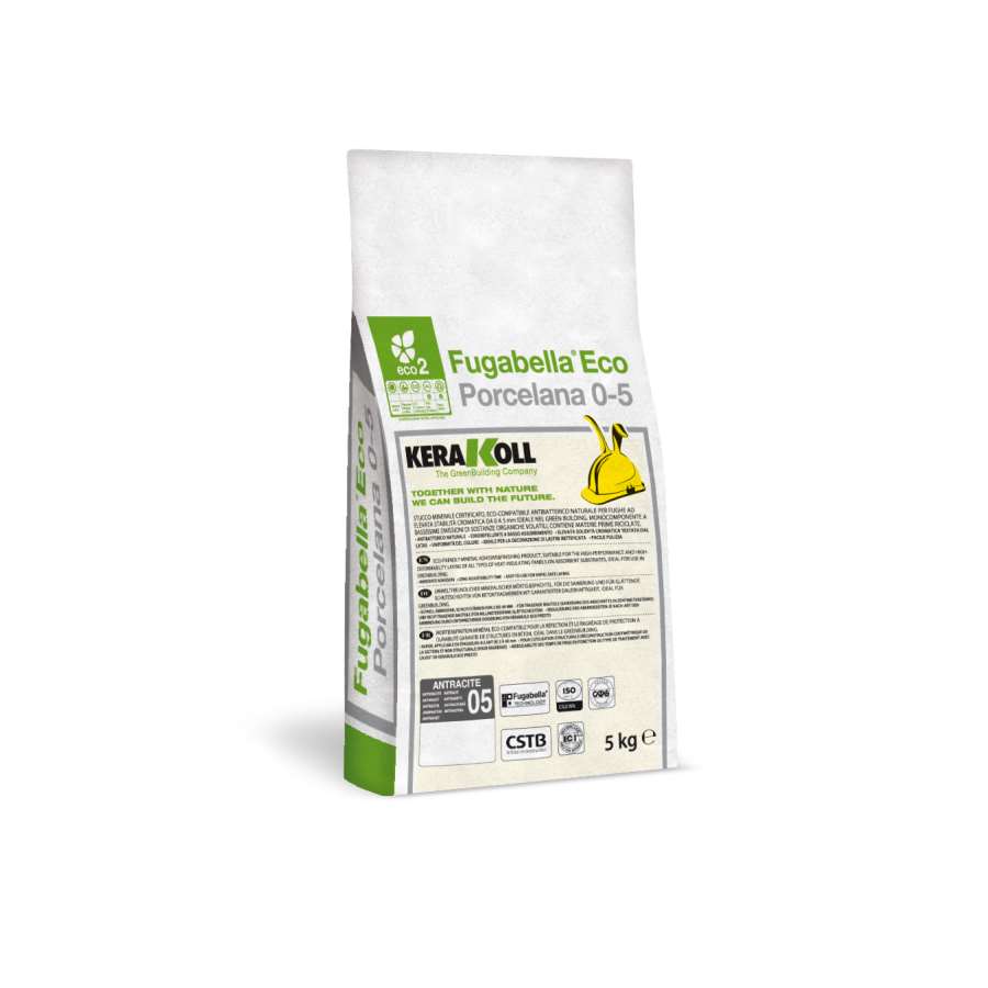 Junta Color para Porcelanato, Cerámica y Mármol Fugabella ECO 0-5 Saco 5 kg
