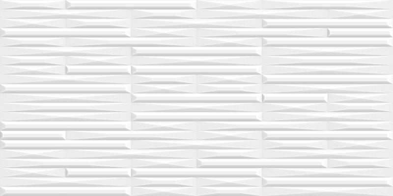 Revestimiento Rectificado 3D 30x59 - Illuminato BR Blanco
