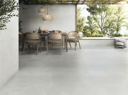 Piso Porcelánico Antideslizante Unik Ash 60x60 Efecto Cemento Gris