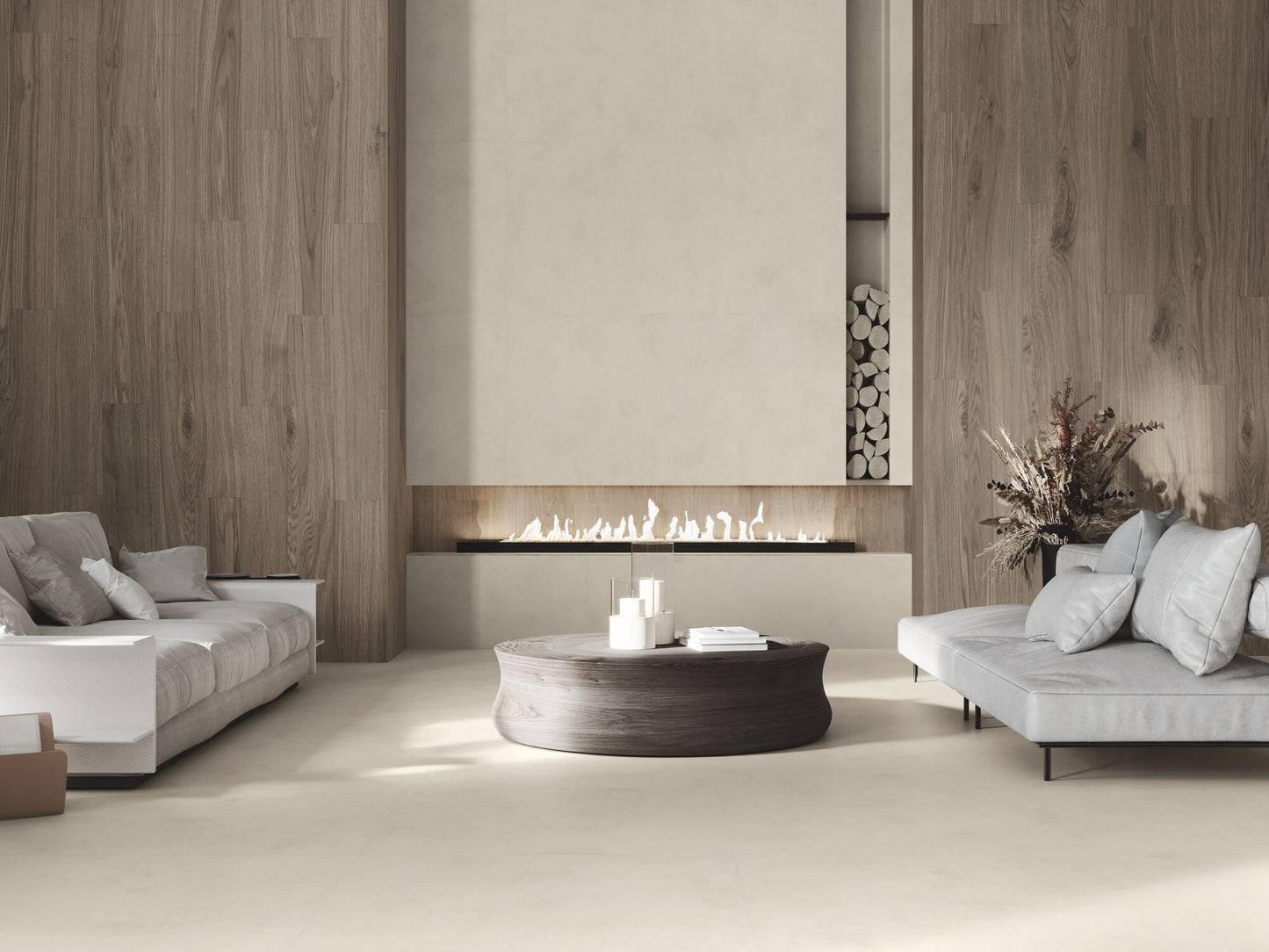 Porcelánico Efecto Mármol Cream Chamber Natural Mate 60x120