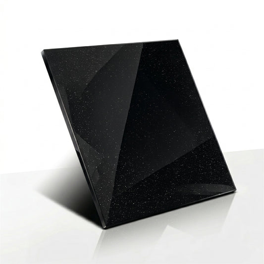 Piso Brillante para alto tránsito KENIA 60x60 NEGRO Pulido