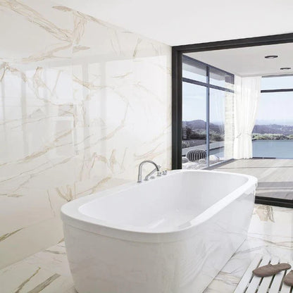 Porcelanato Brillante 79,2X79,2 - Calacata Gold