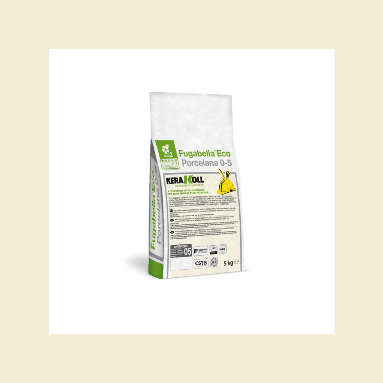 Junta Color para Porcelanato, Cerámica y Mármol Fugabella ECO 0-5 Saco 5 kg