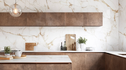 Porcelanato Brillante 79,2X79,2 - Calacata Gold