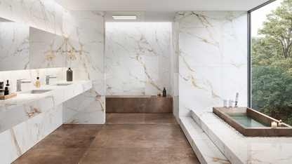 Porcelanato Brillante 79,2X79,2 - Calacata Gold