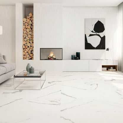 Porcelánico Efecto Mármol Nikea Mate 60x120 Rectificado - Baldocer