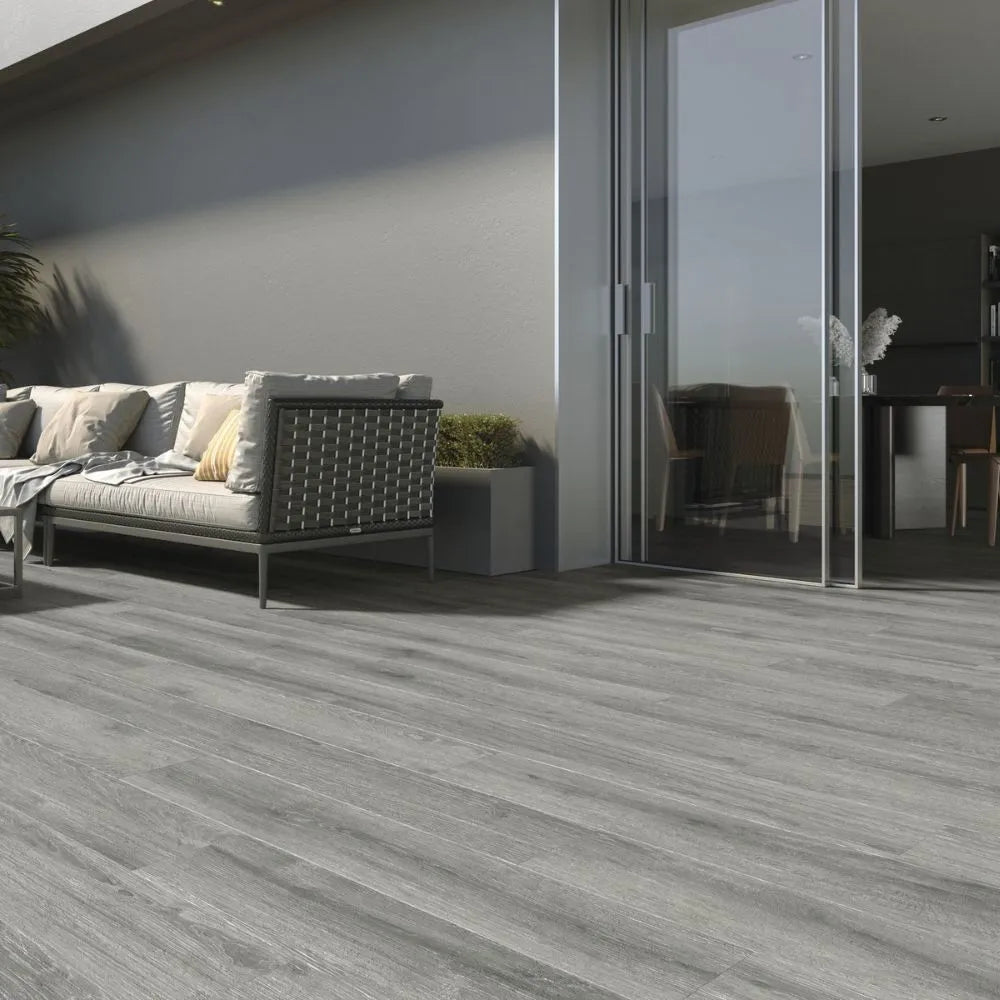 Porcelanato Rectificado 20x114 - Eleganza Grey Gris - Baldocer