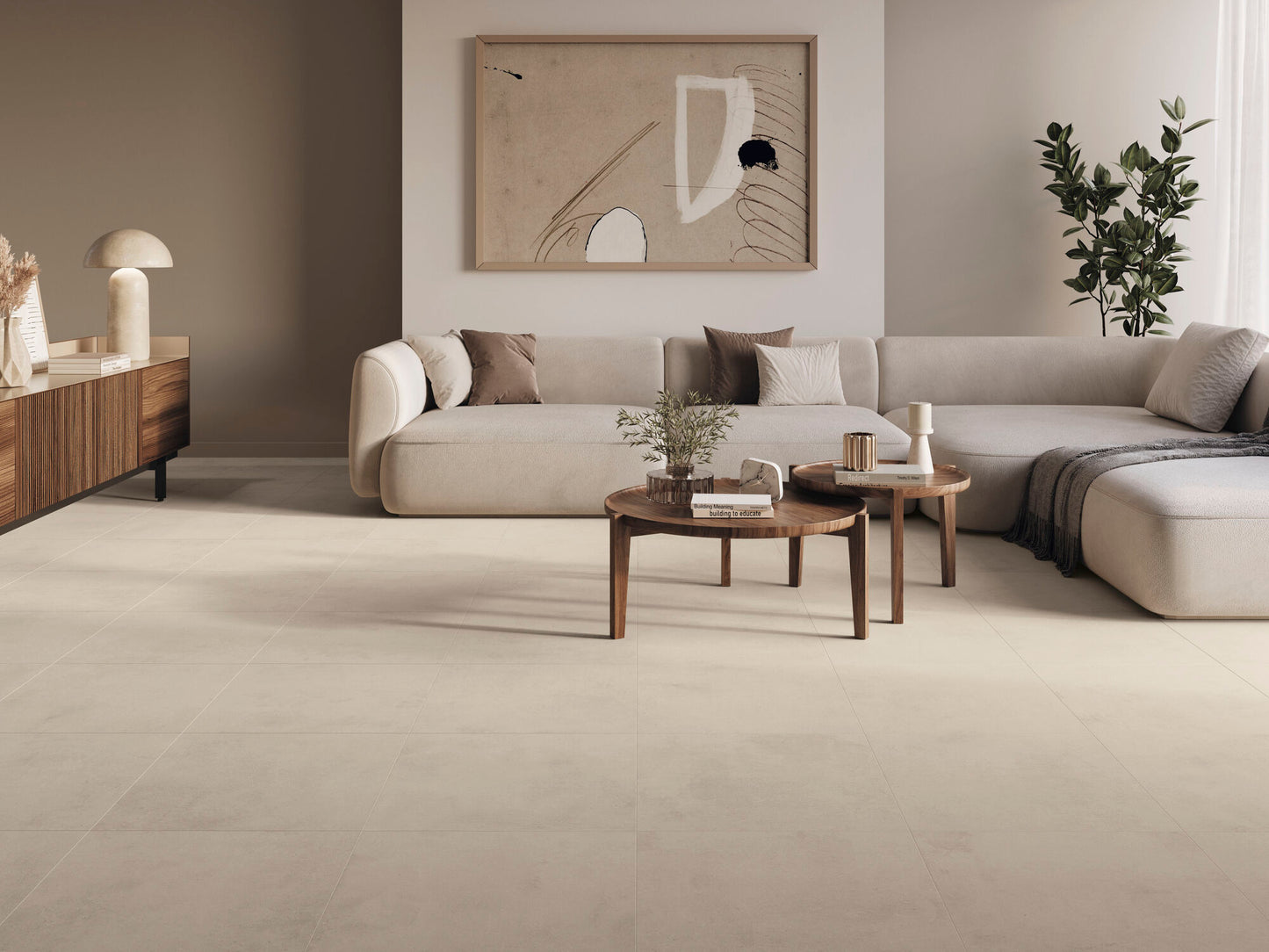 Porcelánico Efecto Mármol Cream Chamber Natural Mate 60x120