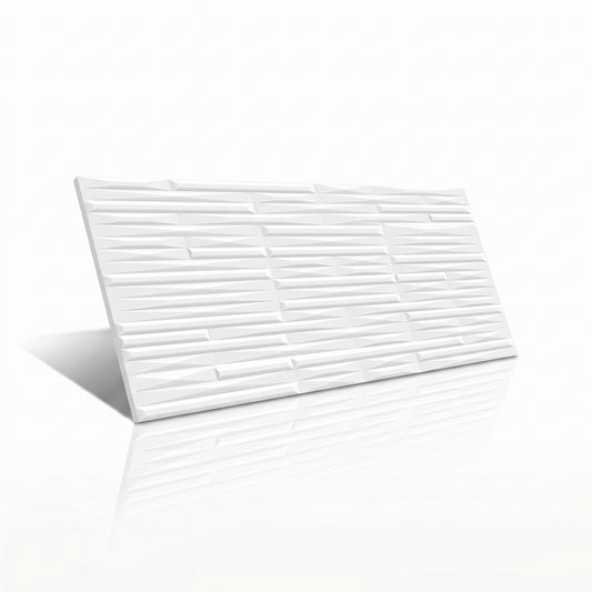 Revestimiento Rectificado 3D 30x59 - Illuminato BR Blanco