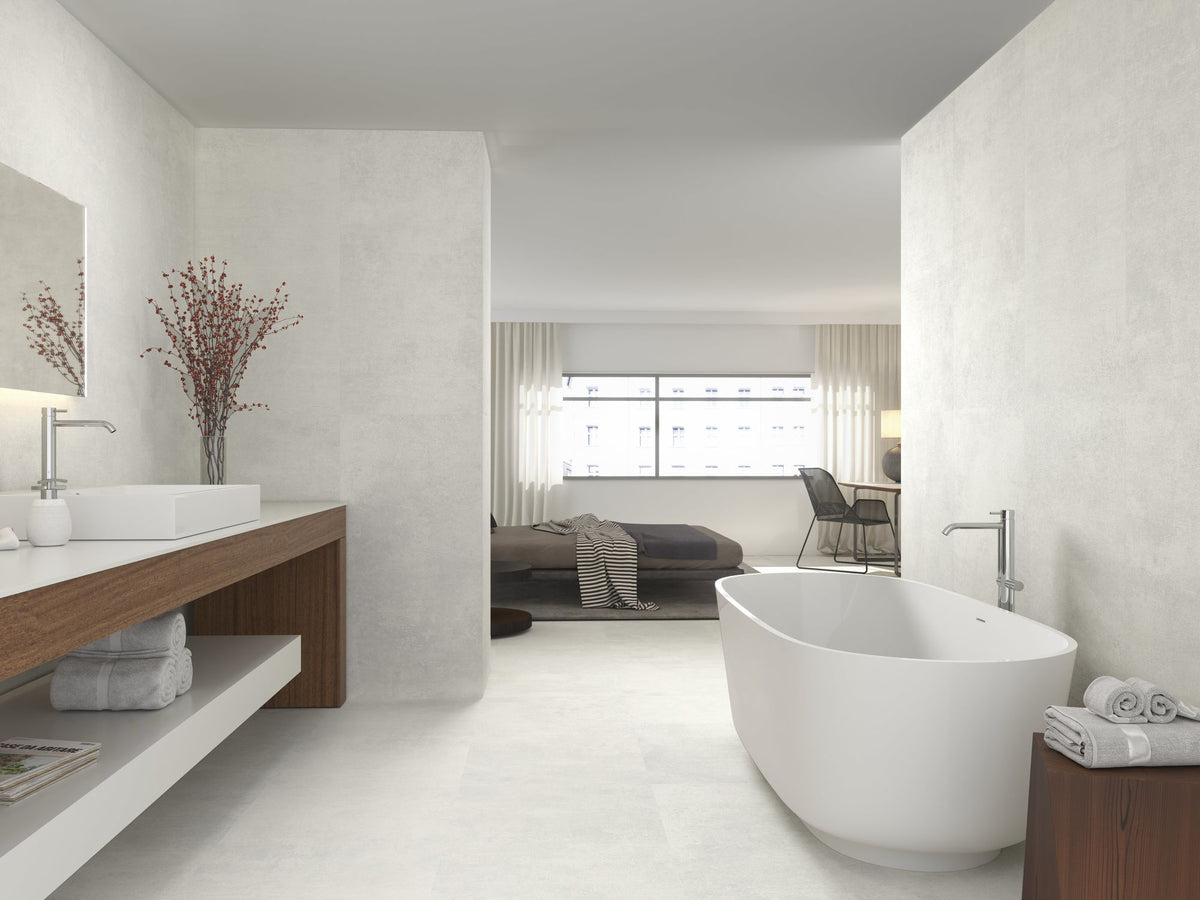 Porcelanato Rectificado Lapado 60x120 10mm - Oneway White Lapado Blanco - Baldocer