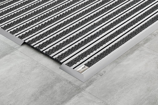Felpudo Novomat Slim Textil Gris 120x0,90 (Slimm Kit) - EMAC - Arquilab SRL
