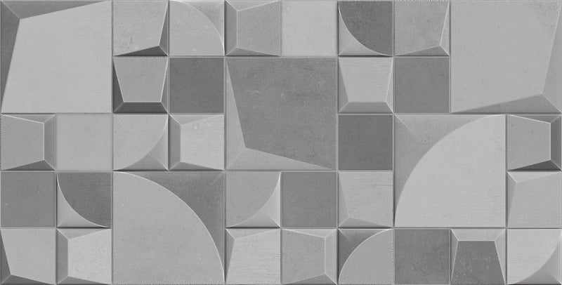 Cerámica Rectificado 3D 30x59 - Magno CM Gris mix - Angelgres