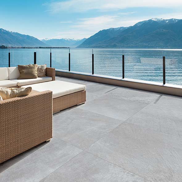 Porcelanato Antideslizante Natural 80x80 - Materia Graphite Gris - Vite