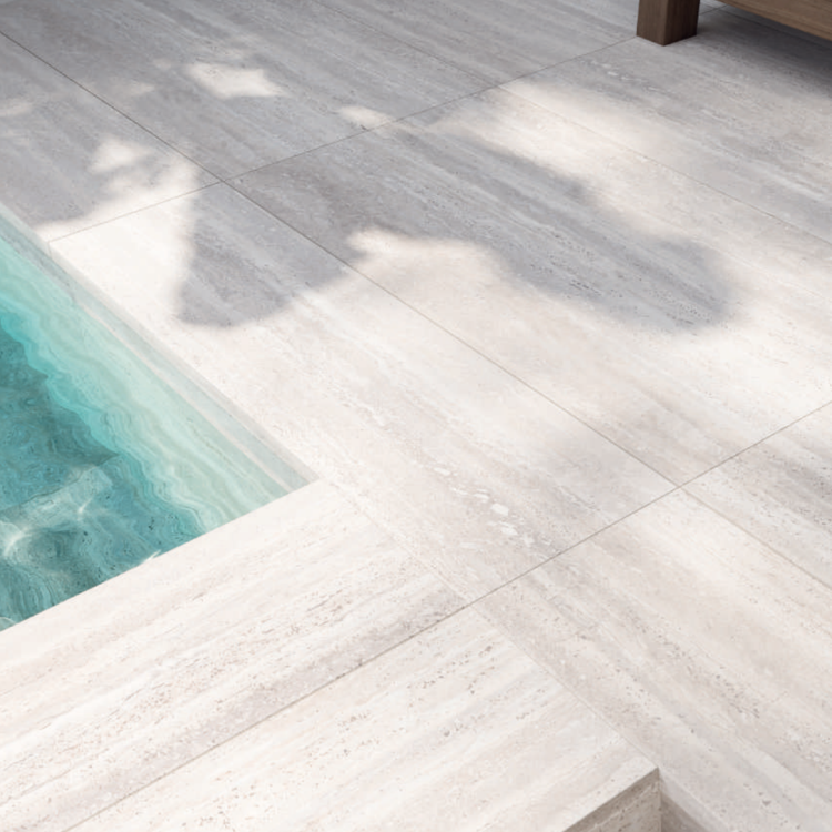 Porcelánico Travertino Veincut Aurora 60x120 Atérmico y Antideslizante